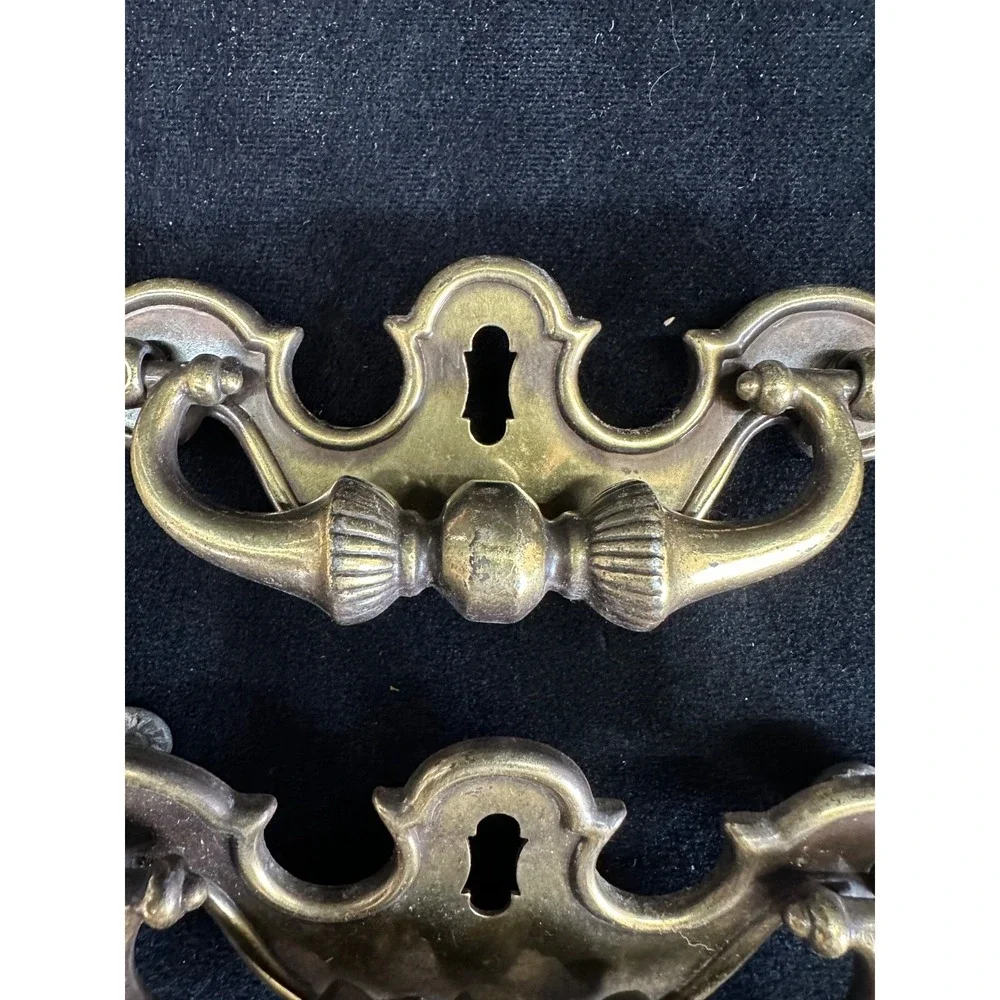 Vintage Brass Drawer Pulls Vintage Hardware MCM 4.5